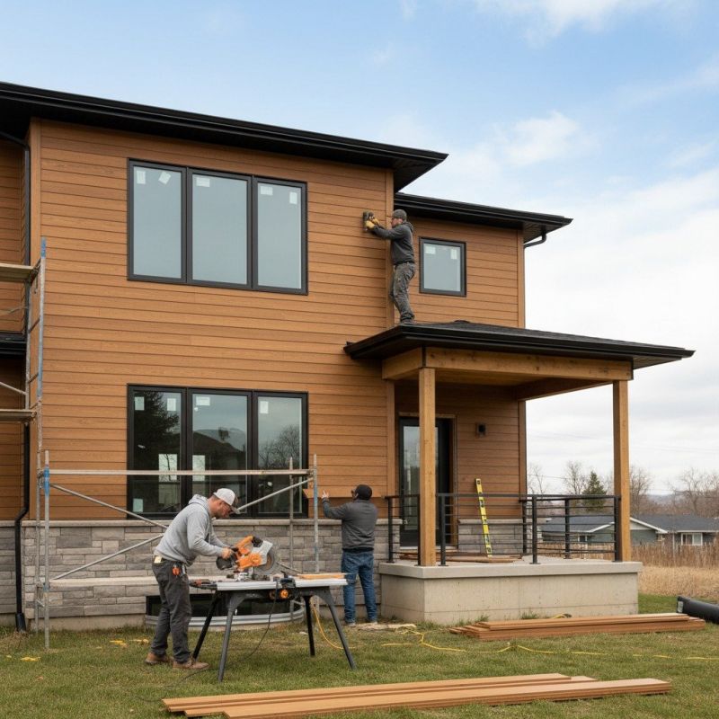 Hardwood Siding Installation